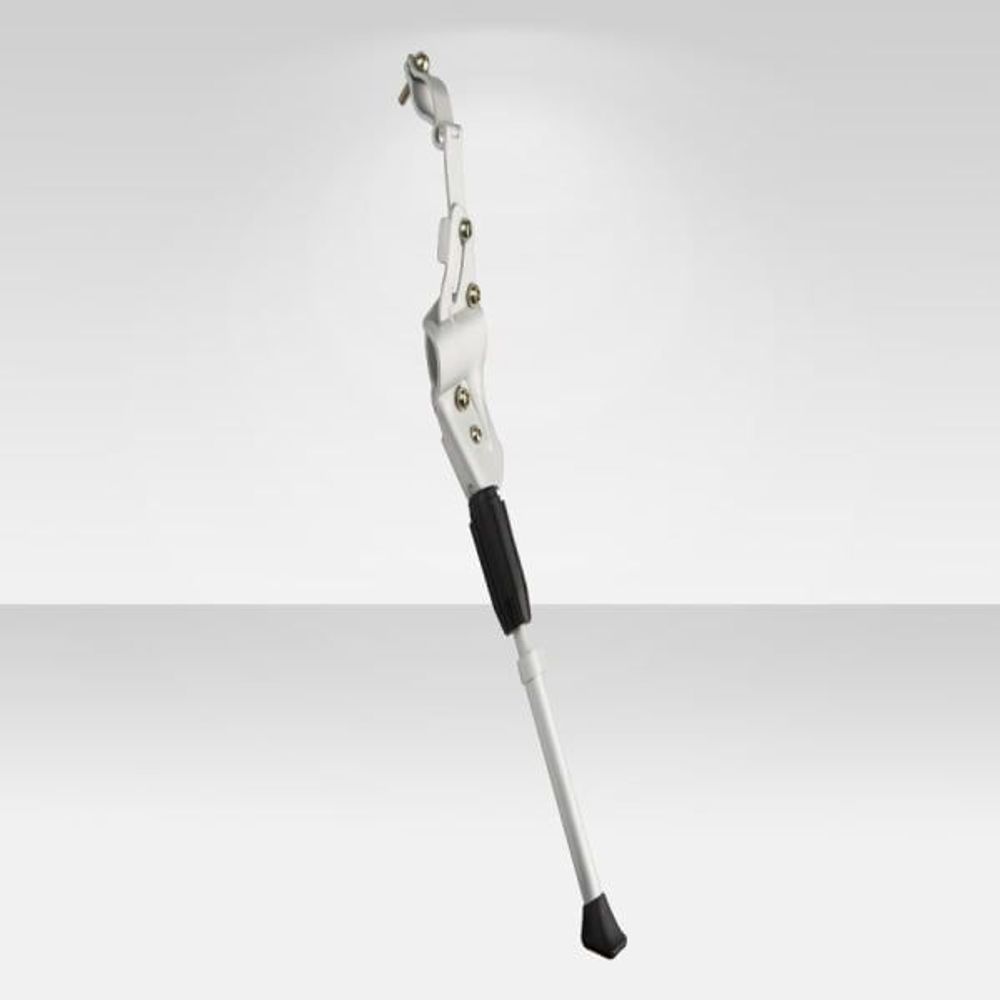 Подножка 24"-28" NH-KF96AAJ-Z NUVO задняя, креп. на 2 пера вилки, телескоп., ал., серебро/390006