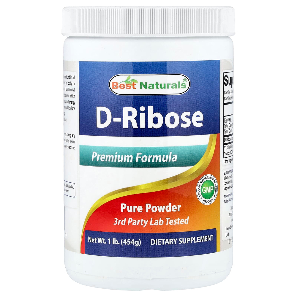 Best Naturals, D-рибоза, 1 фунт (454 г)