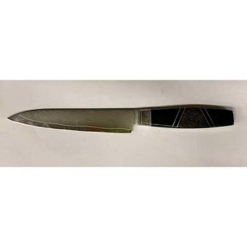 Кухонный нож Santa Fe SF/DJS31 с клинком из стали Damascus, рукоять дерево