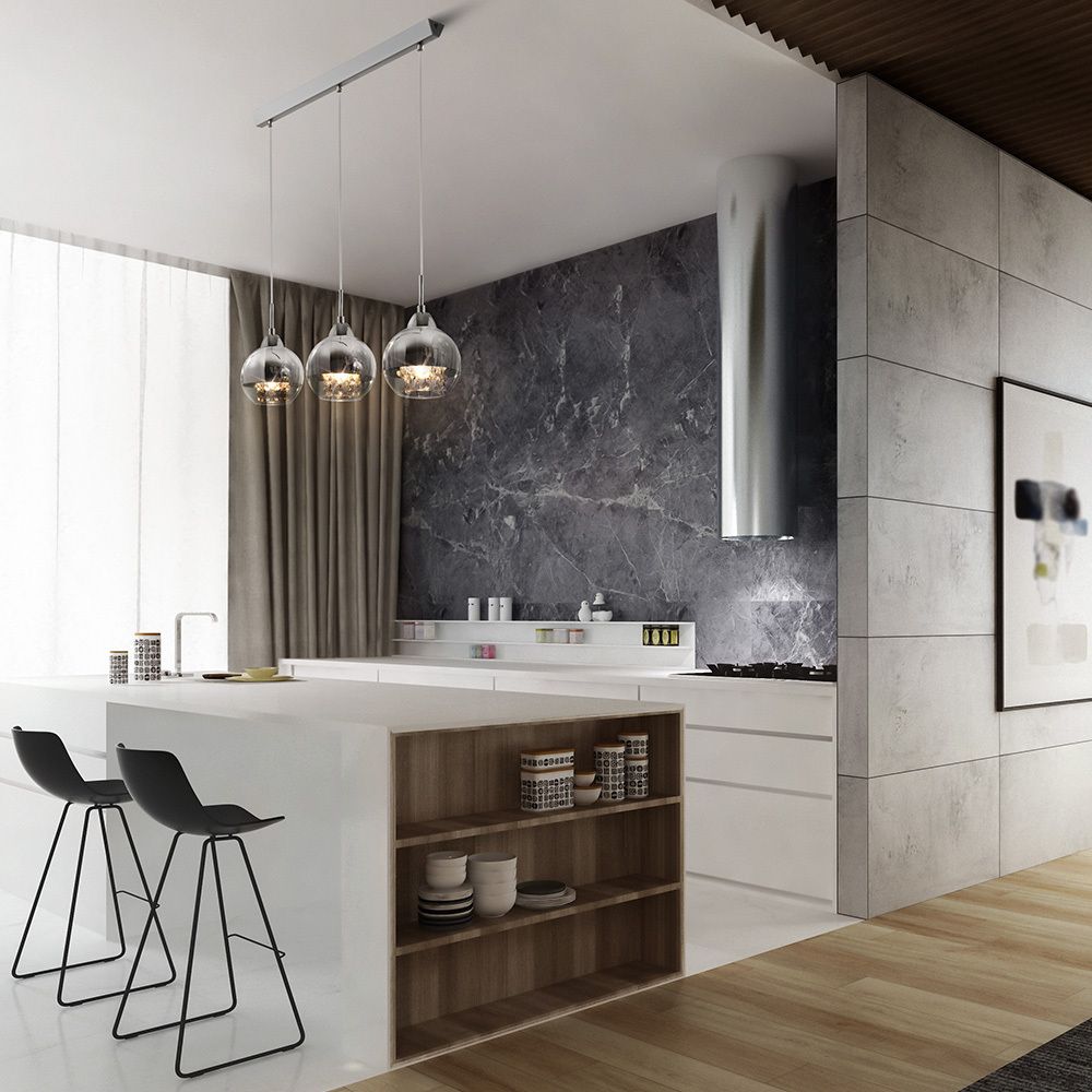 Подвесной светильник Maytoni Iceberg P012-PL-03-N