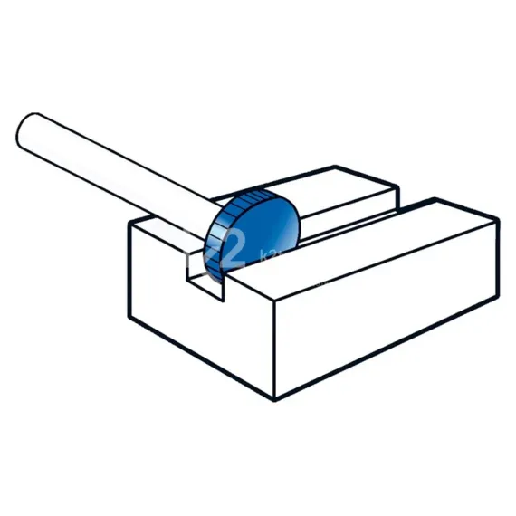 Борфреза твердосплавная Karnasch форма S (диск), 10х1,6х3х34 мм, HP-2, без покрытия, арт. 11.4011-005