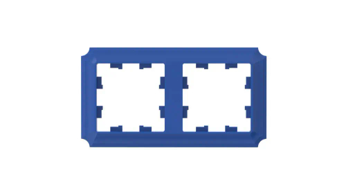 ATLASDESIGN ANTIQUE 2-постовая РАМКА, универсальная, АКВАМАРИН