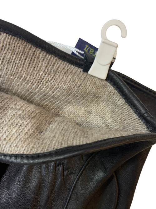 Регал.Кожа барана. Кожаные люкс качества.СЕНСОРНЫЕ. Подклад трикотаж-шерсть.Перчатки.Мужские.10 шт в упаковке.