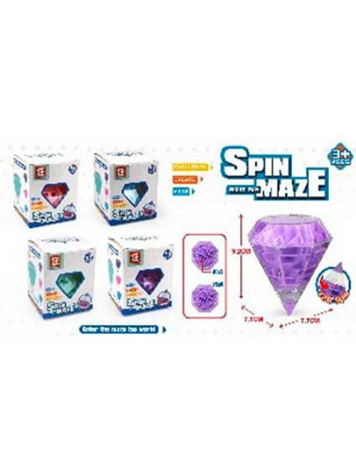 Головоломка.3D лабиринт  (7,7х9,2 см, в коробке. 4 цвета микс) ( Арт. Y14494009)