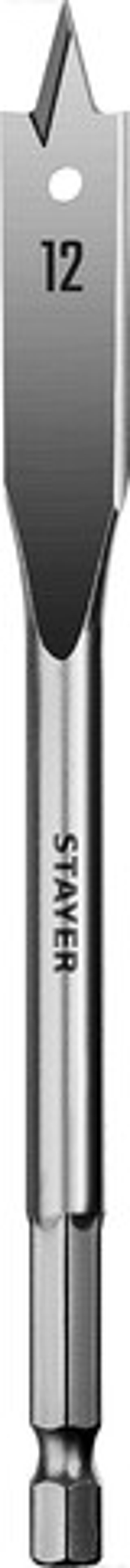 STAYER Flat, 12 x 152 мм, перовое, cверло по дереву (2950-12)