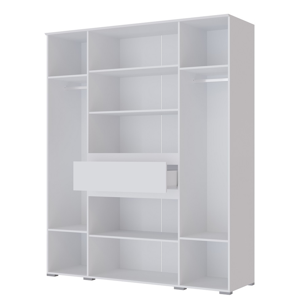 Шкаф четырехстворчатый Плейона, белый