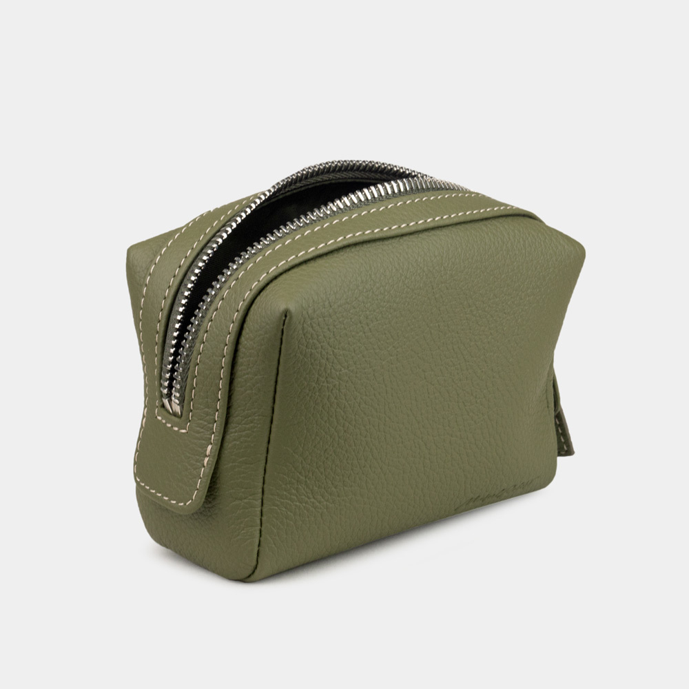 Несессер Mignon из кожи теленка, зеленого цвета