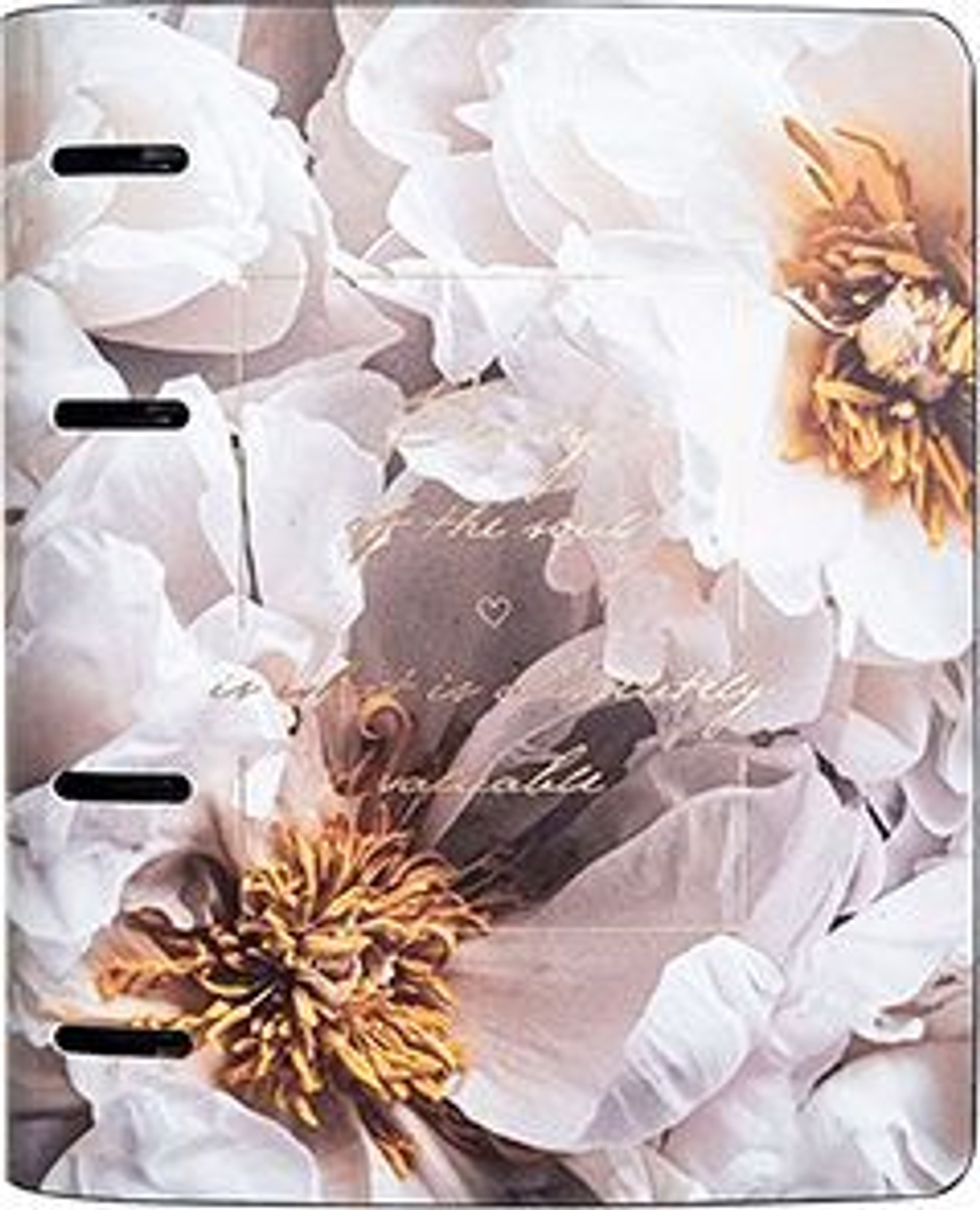 Тетрадь А5 120л кл. на кольцах Infolio "Infolio Study. Beauty. Цветы"