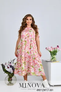 Платье 17-301-розовый Minova
