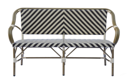 "Кабри" диван двухместный плетенный из искусственного ротанга, цвет бежево-коричневый