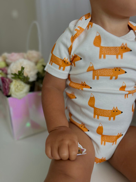 Боди с коротким рукавом LooJoo Лисы