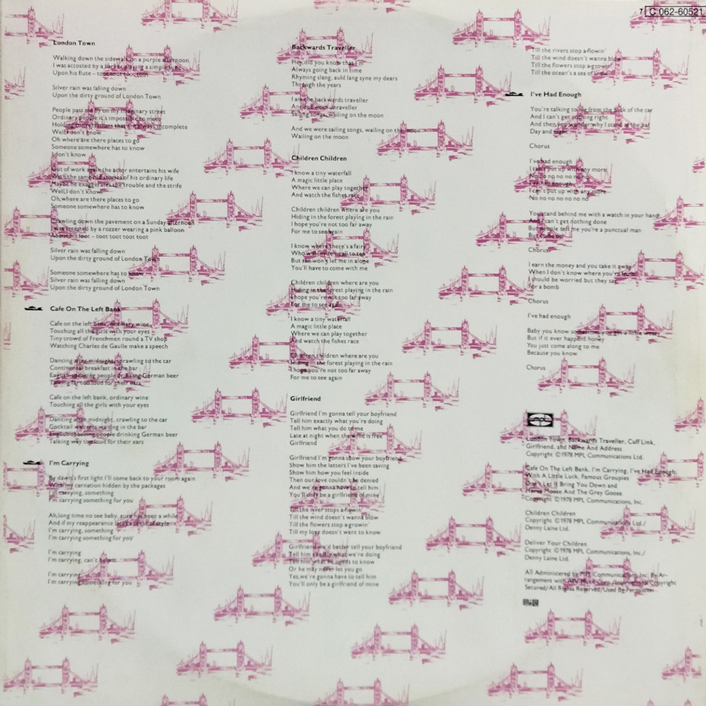 Wings / London Town (LP)