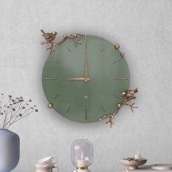 Часы настенные Терра Колор Зеленый нефрит Амбер