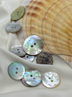 Пуговицы Шан. на два прокола натуральный перламутр