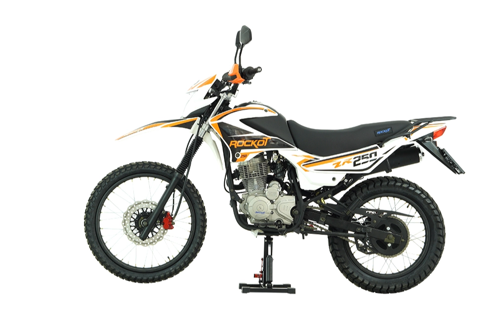 Мотоцикл эндуро ROCKOT ZR250 (белый/оранжевый, 21/18, ЭПТС)