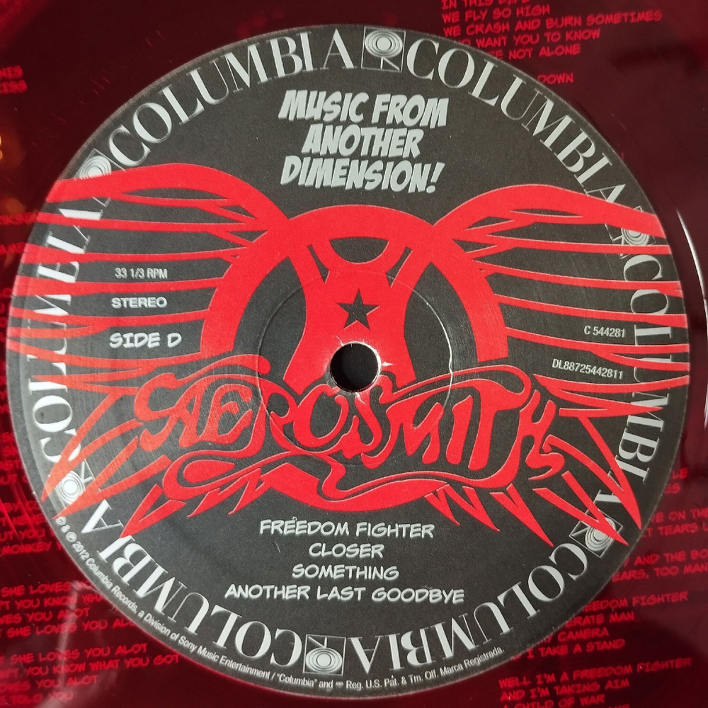 Винтажная виниловая пластинка LP Aerosmith Music From Another Dimension (USA 2012) (Red Vinyl)