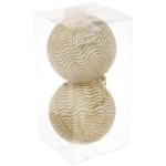 Новогодние шары VERSAILLES «Альтаир» 10 см (набор 2 шт), Золото