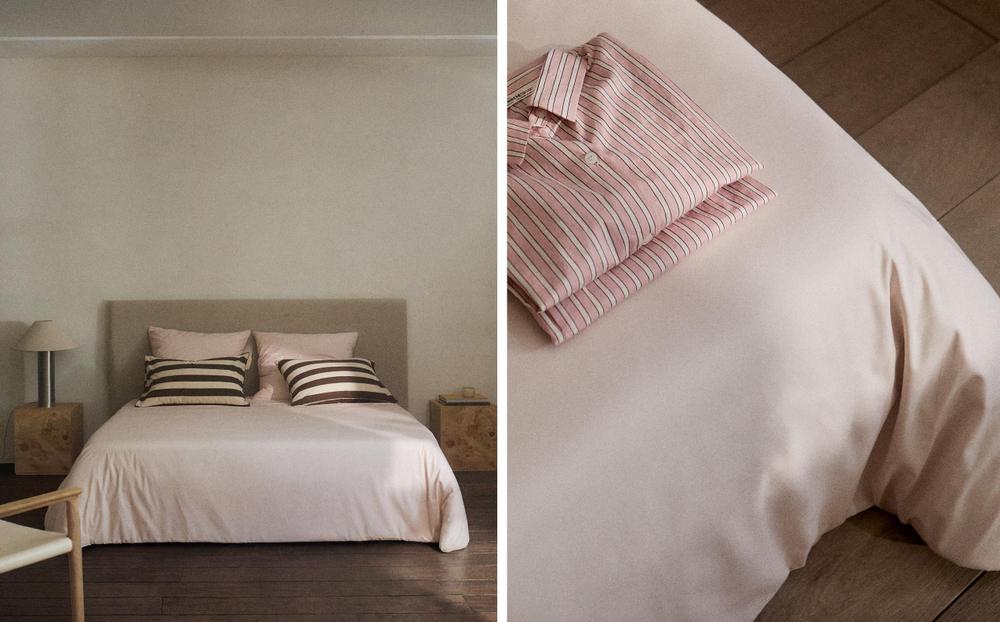 Пододеяльник Zara Home перкаль, хлопок 100%, однотонный, 0132/088