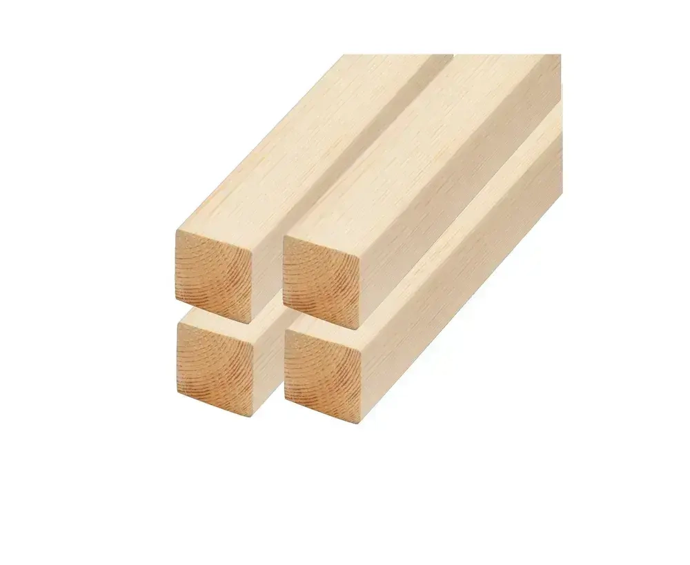 Брусок деревянный строганный 2000х50х50мм Хвоя 1 сорт 4 штуки