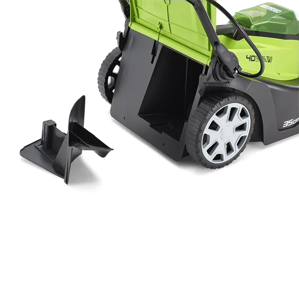Аккумуляторная газонокосилка Greenworks G40LM35K8 40В (1 x 8 Ач, Быстрое ЗУ) нож 35 см, 2501907U8F