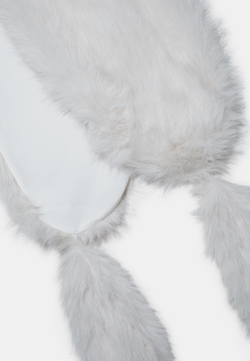 STRADIVARIUS Шарф из искусственного меха с помпонами, экрю