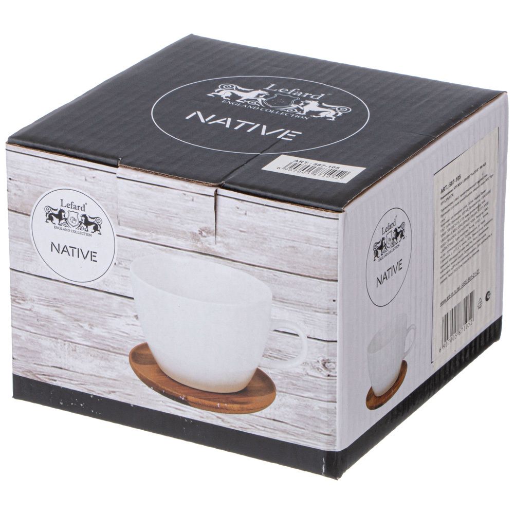 КРУЖКА LEFARD "NATIVE" 500 МЛ 15*11,5*8,5 СМ (КОР=24ШТ.)