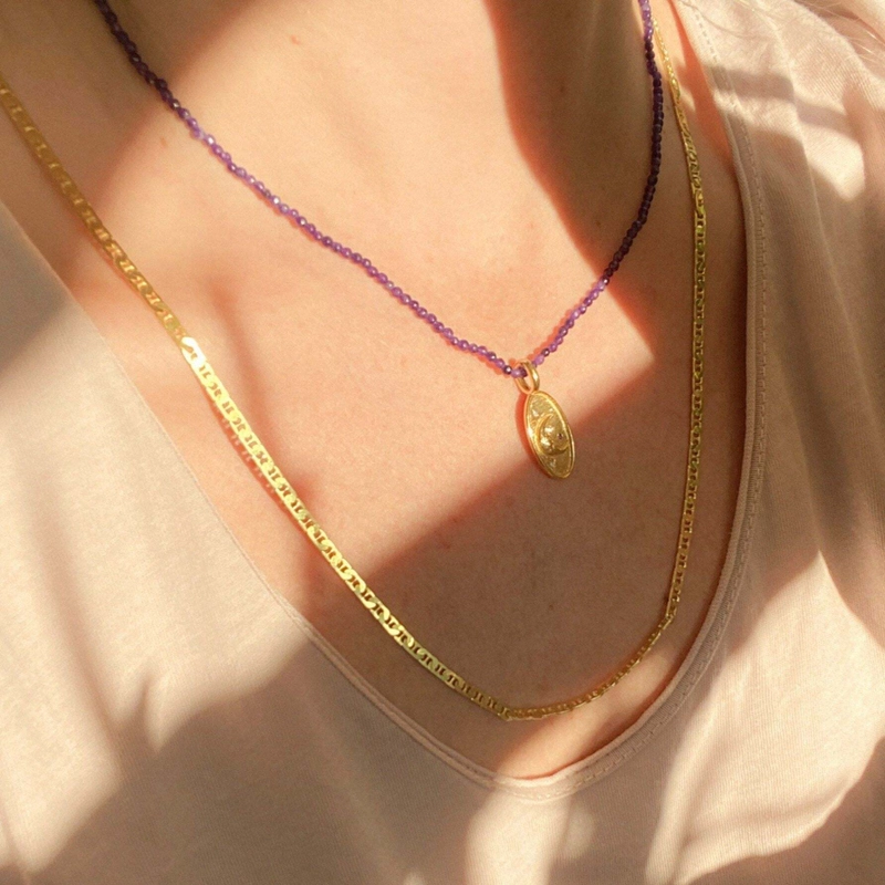 Колье Фиолетовое Небо