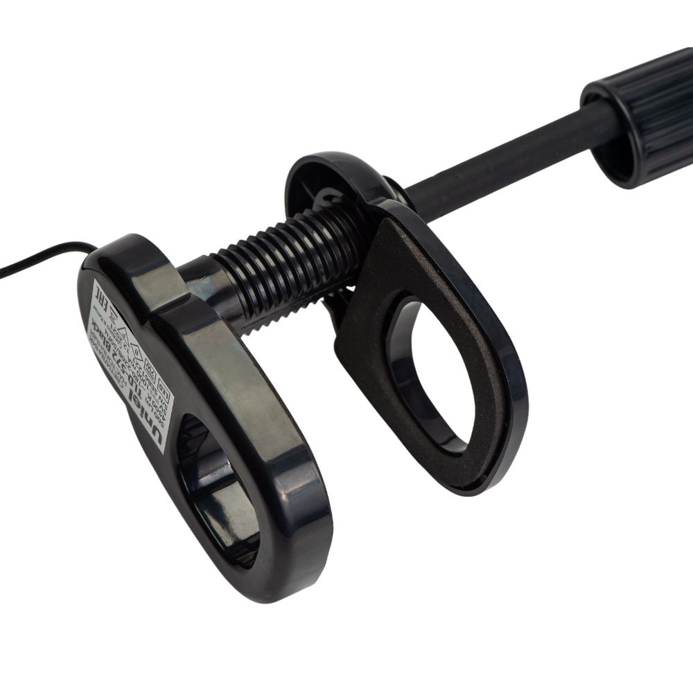 TLD-572 Black-LED-500Lm-4500K-Dimmer Светильник настольный светодиодный на струбцине. 7W. Сенсорный выключатель. Диммер. Черный. ТМ Uniel