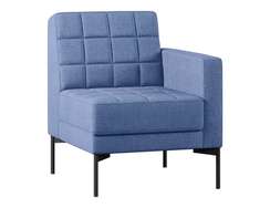 Секция с подлокотником одноместная левая Shoko SH-1P.01(L) ткань Romeo 11