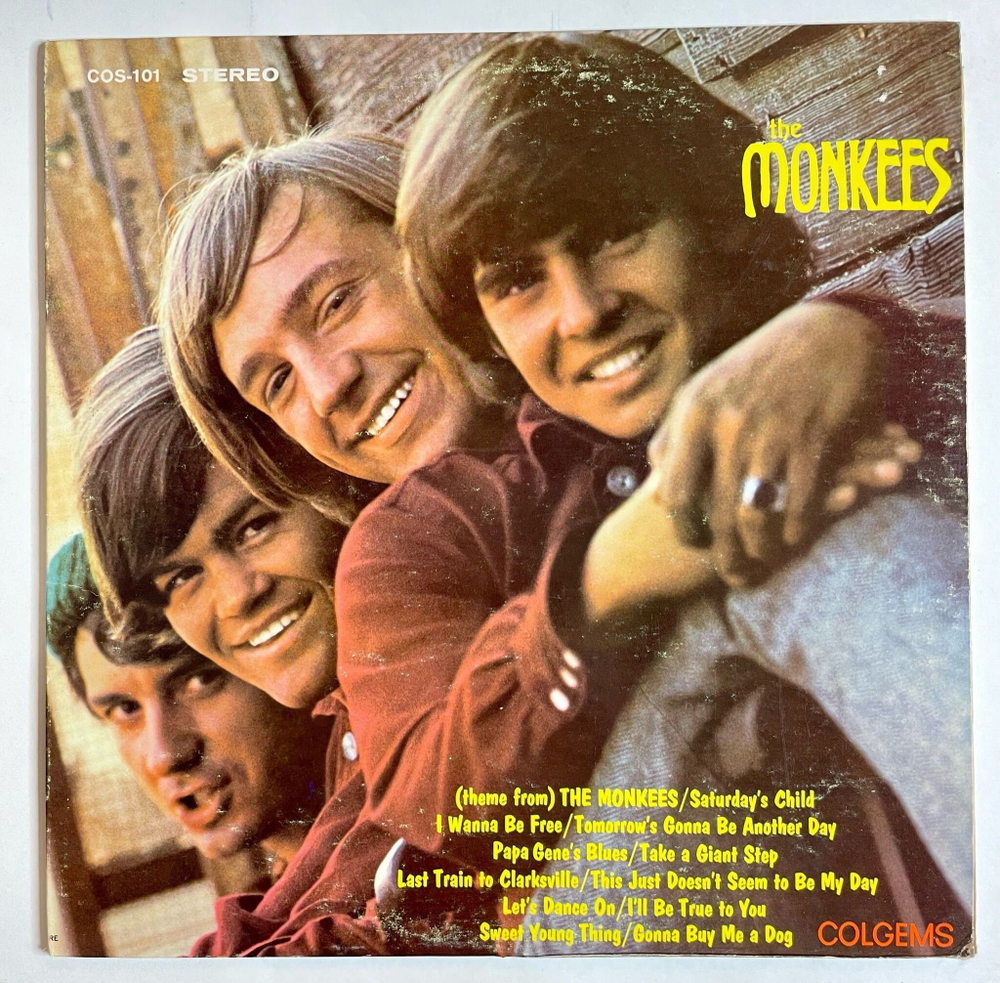Винтажная виниловая пластинка LP The Monkees (USA 1966)