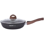 Сковорода 26*6,5см со съемной ручкой и стекл. крышко «Granit ultra» (blue) сгг263а