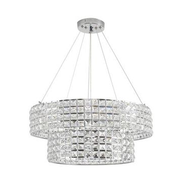 8378/5 NEOCLASSI LN хром/прозрачный, металл/хрусталь Люстра подвесная E27 5*60W 220V NARINA