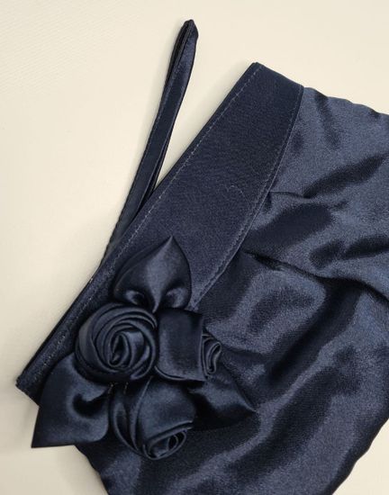 Сумочка вечерняя темно-синяя