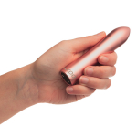 Розовая металлическая вибропуля 12см Doxy Bullet Rose Gold DXBLTRG25