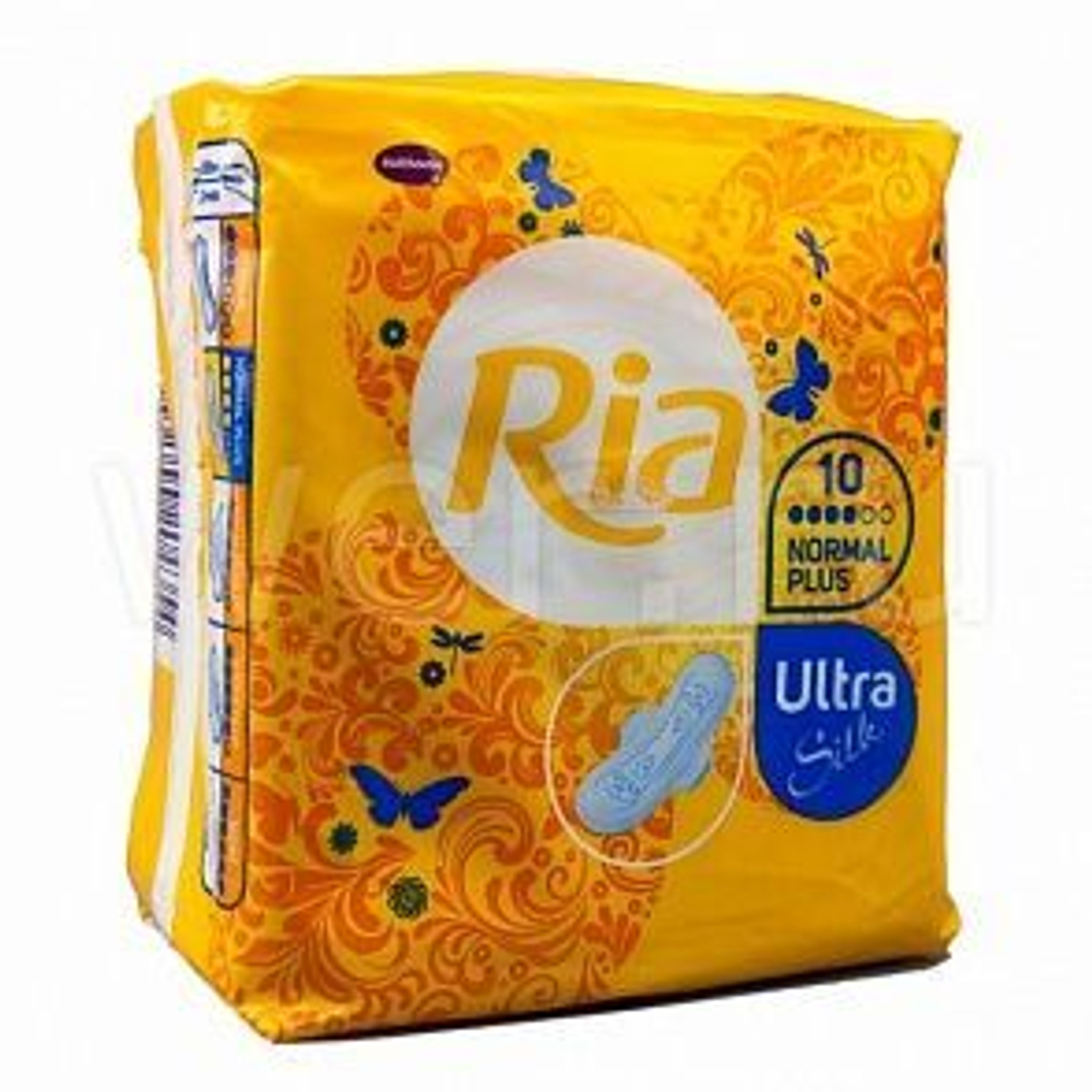 RIA Ultra Silk Sanitary Towels, 10 шт.,жен.гигиен.прокл., Ультра Нормал Плюс