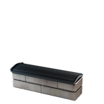 Парапет полимеркомпозитный Monblan 130мм (0,5 кирпич) черный