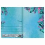 Тетрадь 40 л. в клетку обложка SoftTouch, бежевая бумага 70 г/м2, сшивка, А5 (147х210 мм), ЛИСТЬЯ, BRAUBERG, 403781