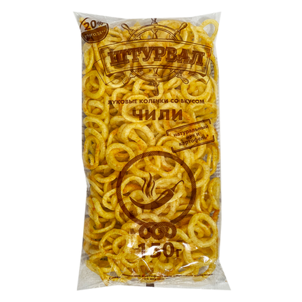 Луковые колечки Штурвал со вкусом чили 150 гр