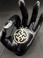 Защитный магический славянский кулон оберег Духобор сталь