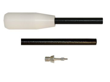 Шомпол ЧИСТОGUN с покрытием, 2 части, для гладких калибров, 12-20 кал., L=85 см., + (A2S-AL-9) New