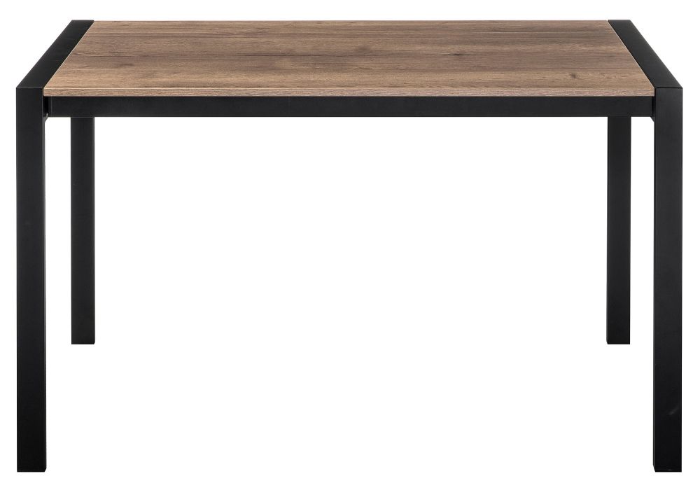 Стол Центавр 120(160)х70х75 дуб велингтон / черный матовый