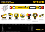 STAYER ProStabil Magnet 600 мм уровень магнитный с двумя фрезерованными поверхностями