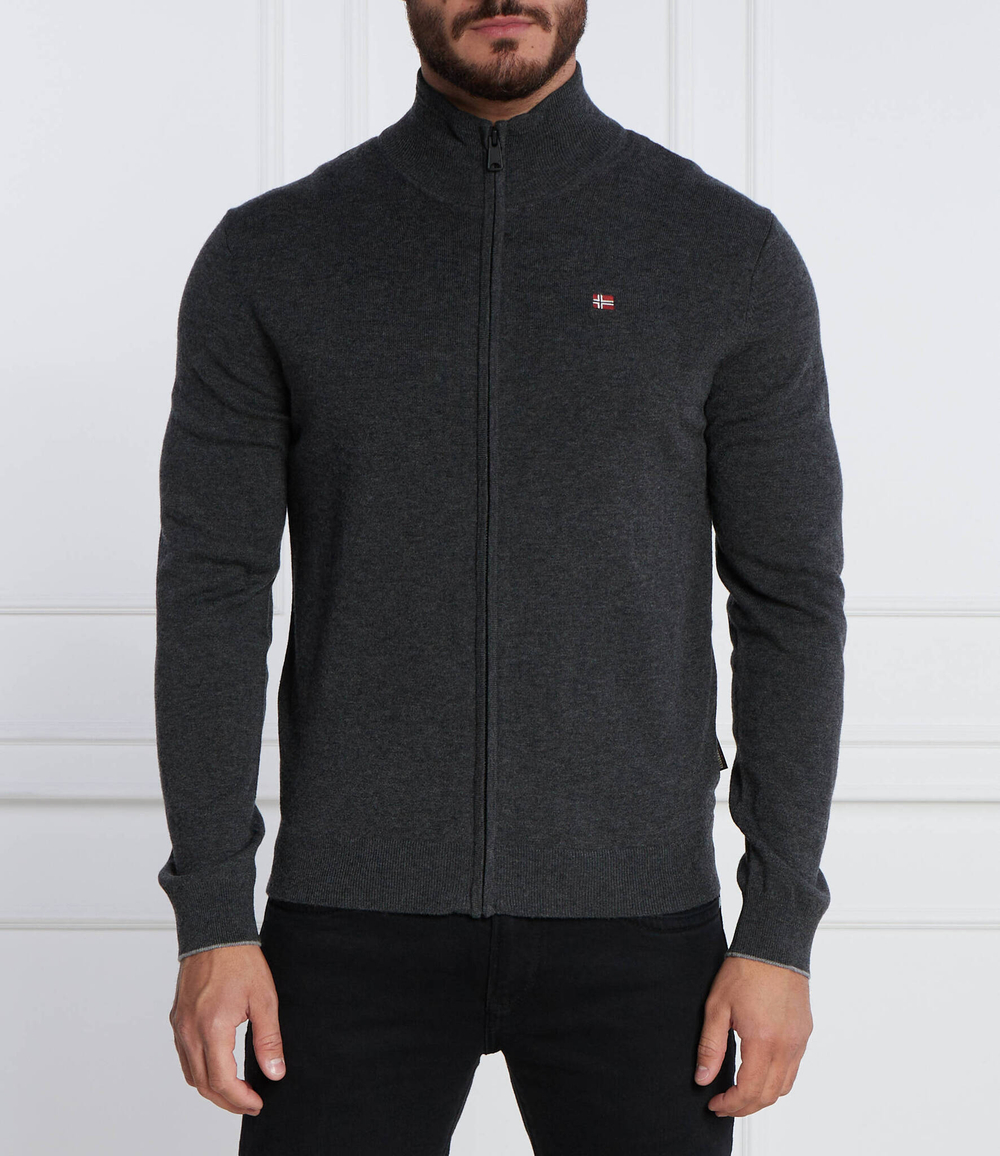 Хлопковый свитер damavand Napapijri - графитовый(NP0A4GJR)