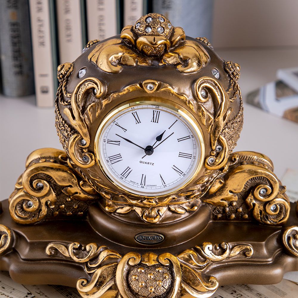 Часы настольные Райское яблоко Бронза