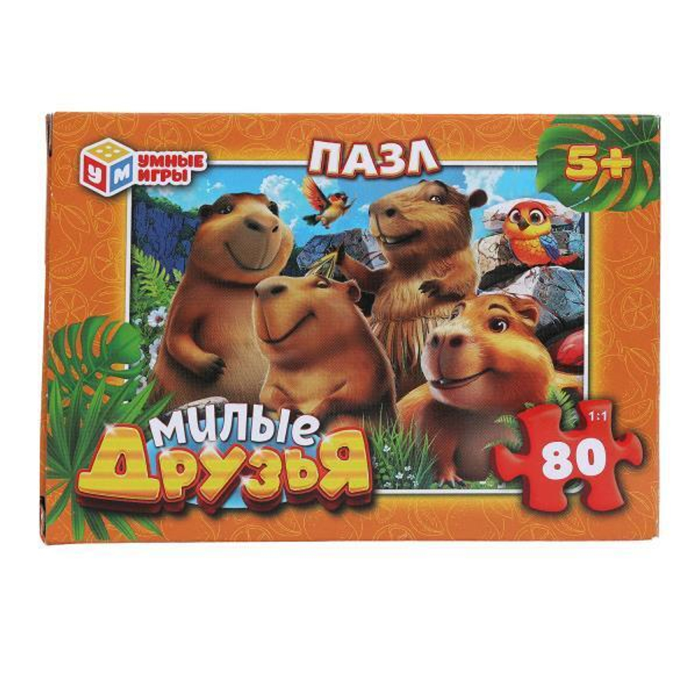 Пазл 80эл. "Милые друзья" 4630395011549 (Умные игры)