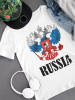 Футболка с гербом России