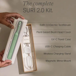 SURI Электрическая зубная щетка 2.0 Sonic Electric Toothbrush with UV Cleaning Travel Case, Winter Fern