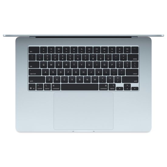 Apple MacBook Air 15" (M4, 10C CPU/10C GPU, 2025), 16 ГБ, 256 ГБ SSD, «небесно-голубой»