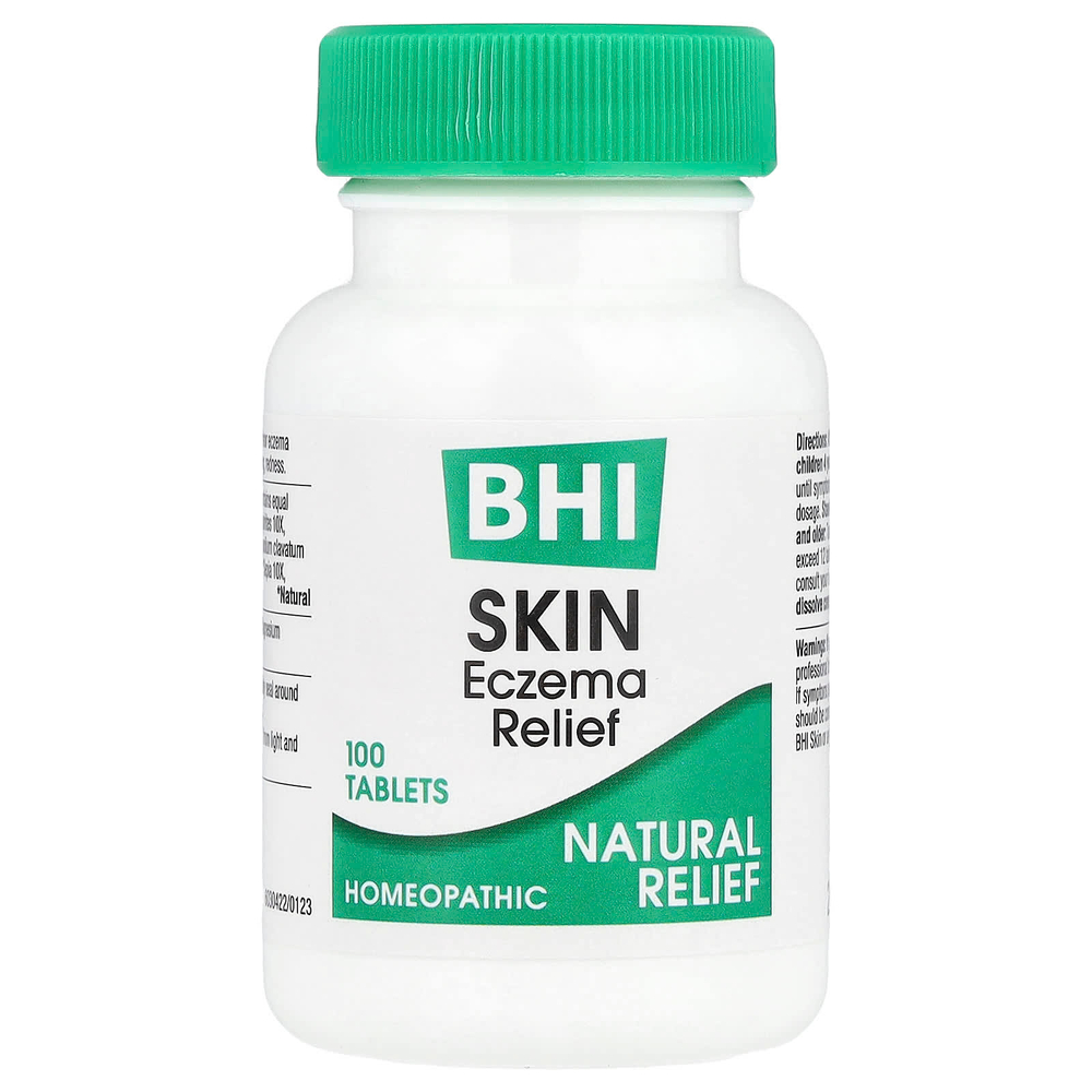 MediNatura, BHI, таблетки от кожной экземы, 100 таблеток