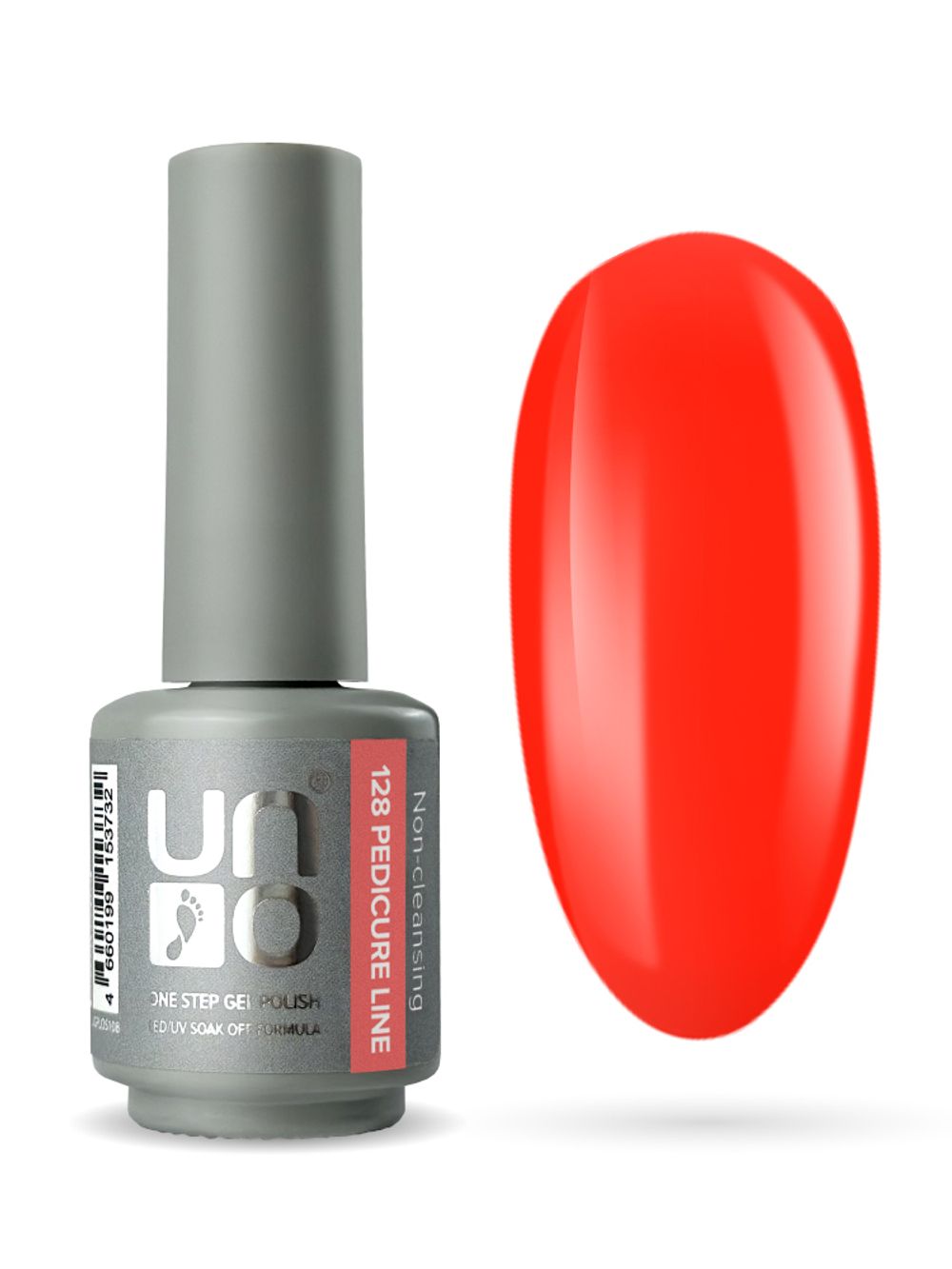 Uno Однофазный гель-лак 128 Pedicure Line, 8мл